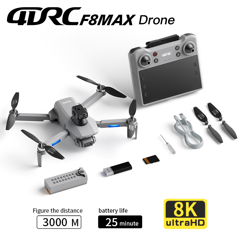 Drone Camera 4K - F8 MAX GPS Drone Professional 8K